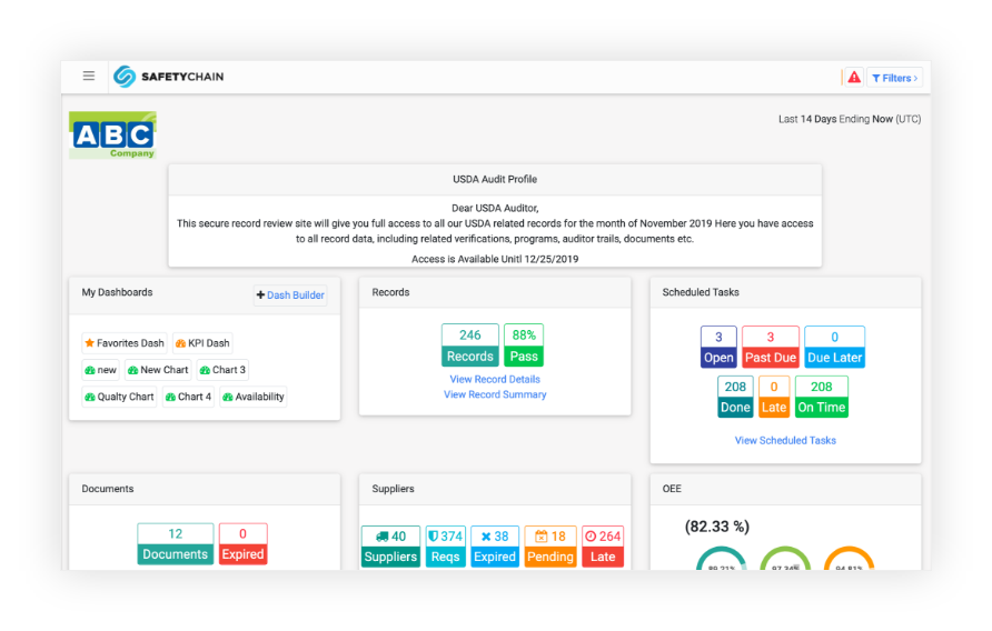 Quality Manager - Automate Internal And External Audits SafetyChain Software