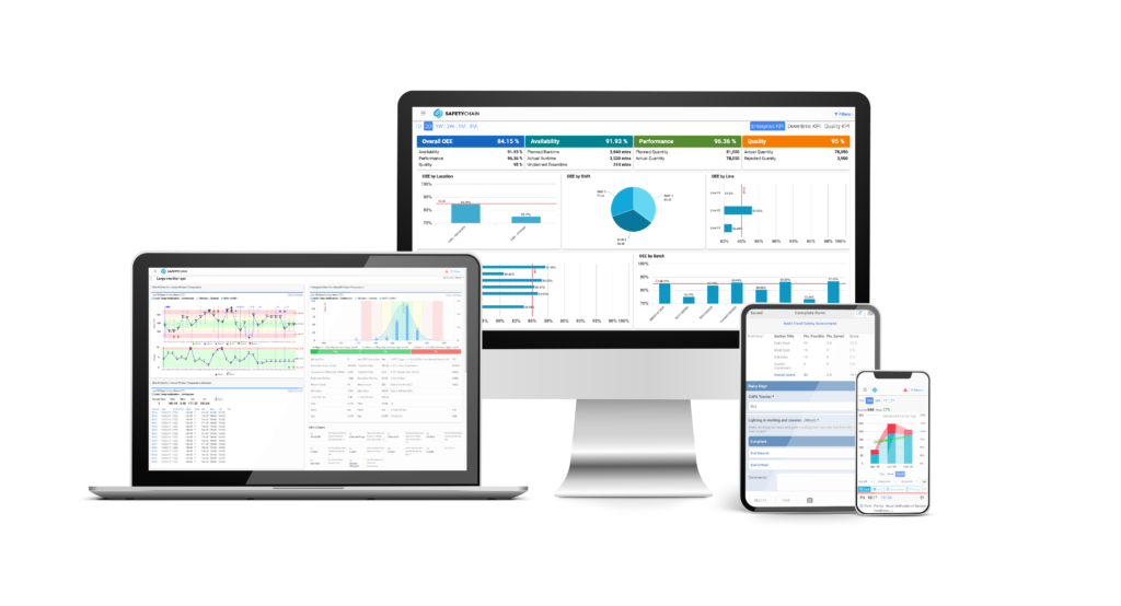 image of SafetyChain software mobile devices